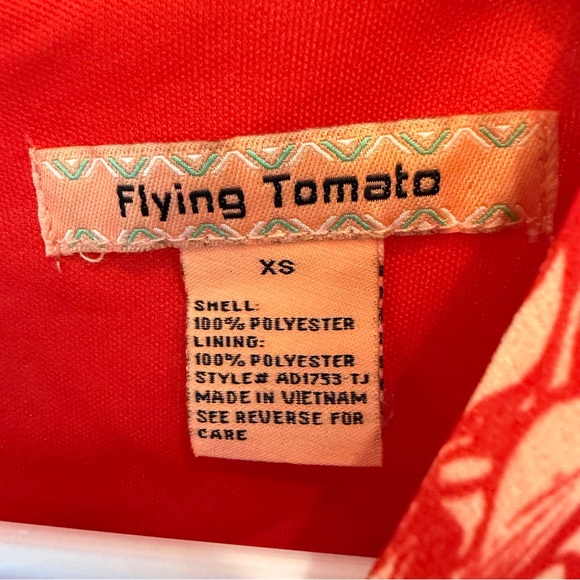 Flying Tomato Red Floral Long Sleeve Dress - Picture 3 of 4